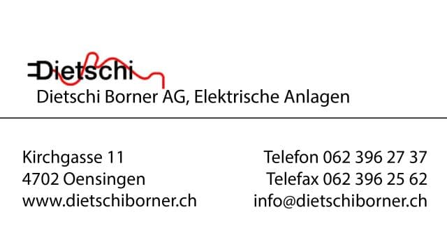 Werbekunde Dietschi Borner AG