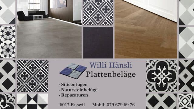 Werbekunde Willi Hänsli Bodenbeläge