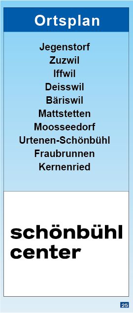 Titelblatt Ortsplan Jegenstorf