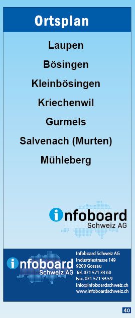Titelblatt Ortsplan Laupen