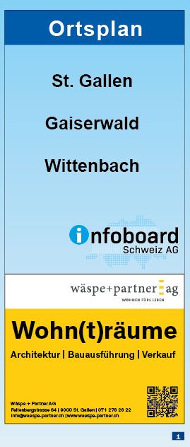 Titelblatt Ortsplan St. Gallen