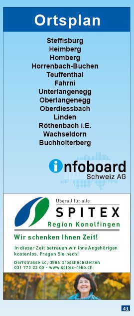 Titelblatt Ortsplan Steffisburg