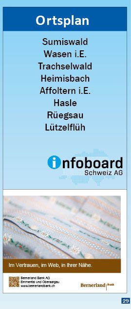 Titelblatt Ortsplan Sumiswald