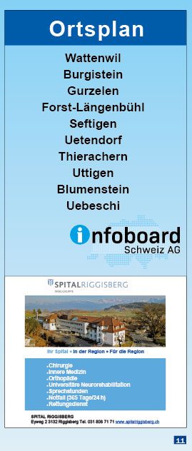 Titelblatt Ortsplan Wattenwil