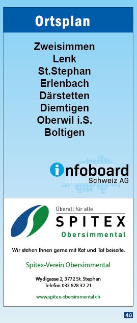 Titelblatt Ortsplan Zweisimmen